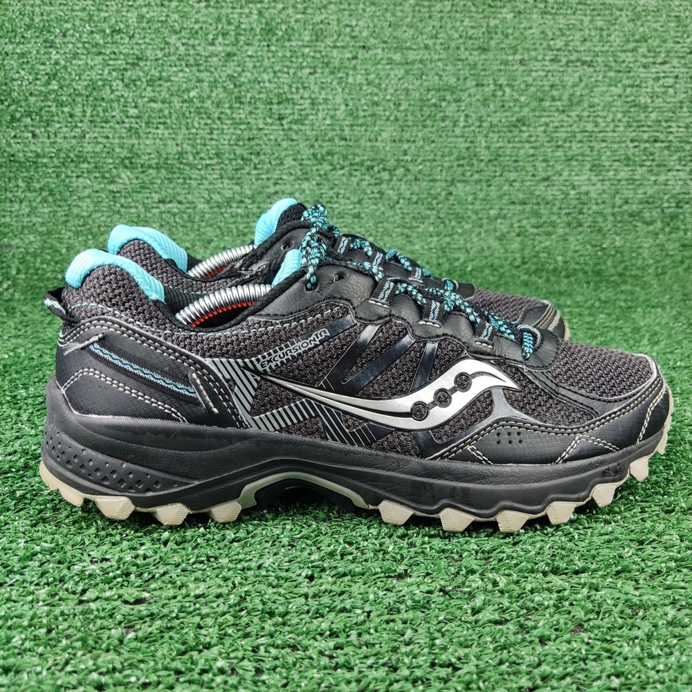 Saucony Shoes Women Size 8 Black Excursion TR11 Trail Running Sneakers S10402-17